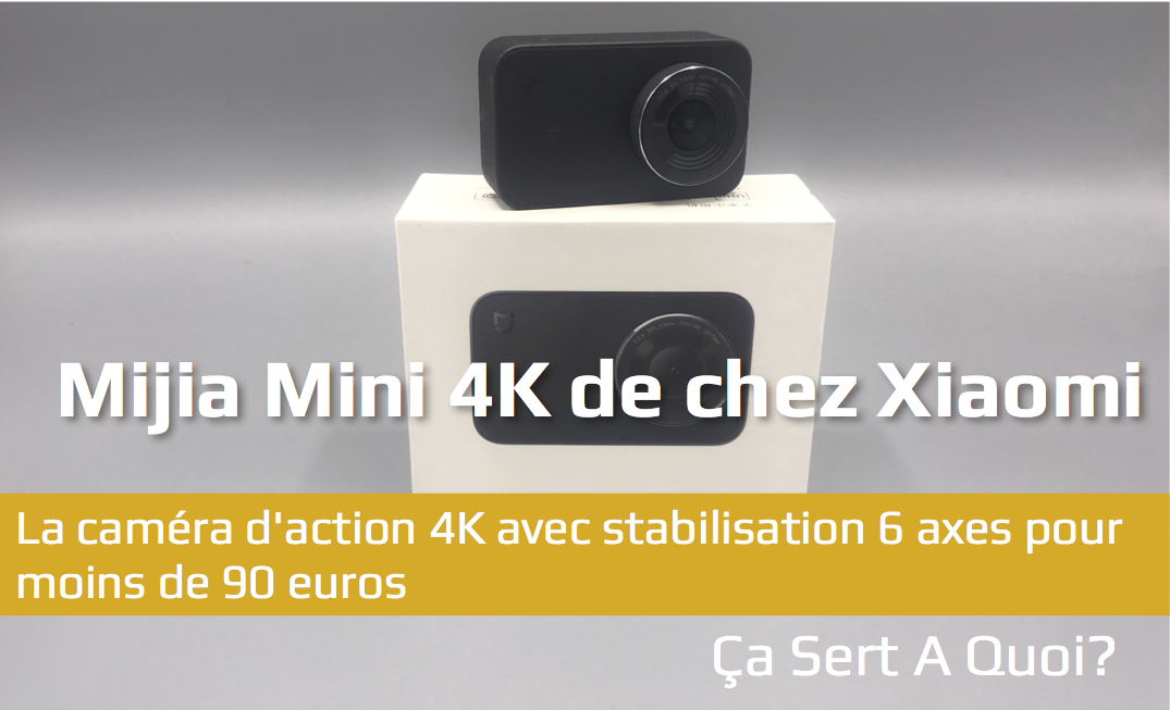 Flycoo étui Boîtier étanche pour Xiaomi MIJIA 4K Mini Caméra dAction Clair avec Vis de Fixation et Base 